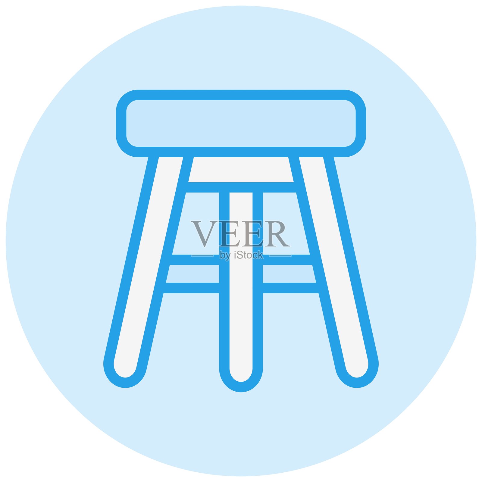 酒吧凳矢量图标设计插图插画图片素材