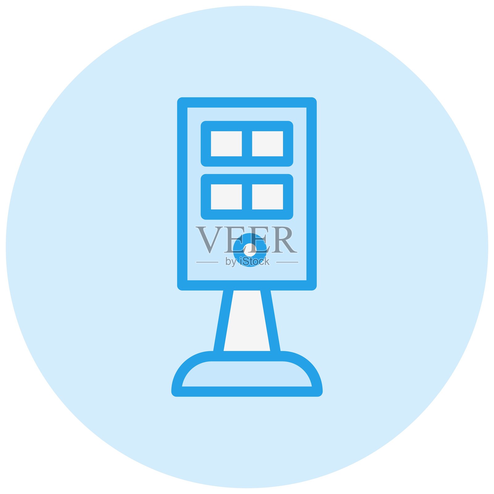 自助服务亭矢量图标设计插图插画图片素材