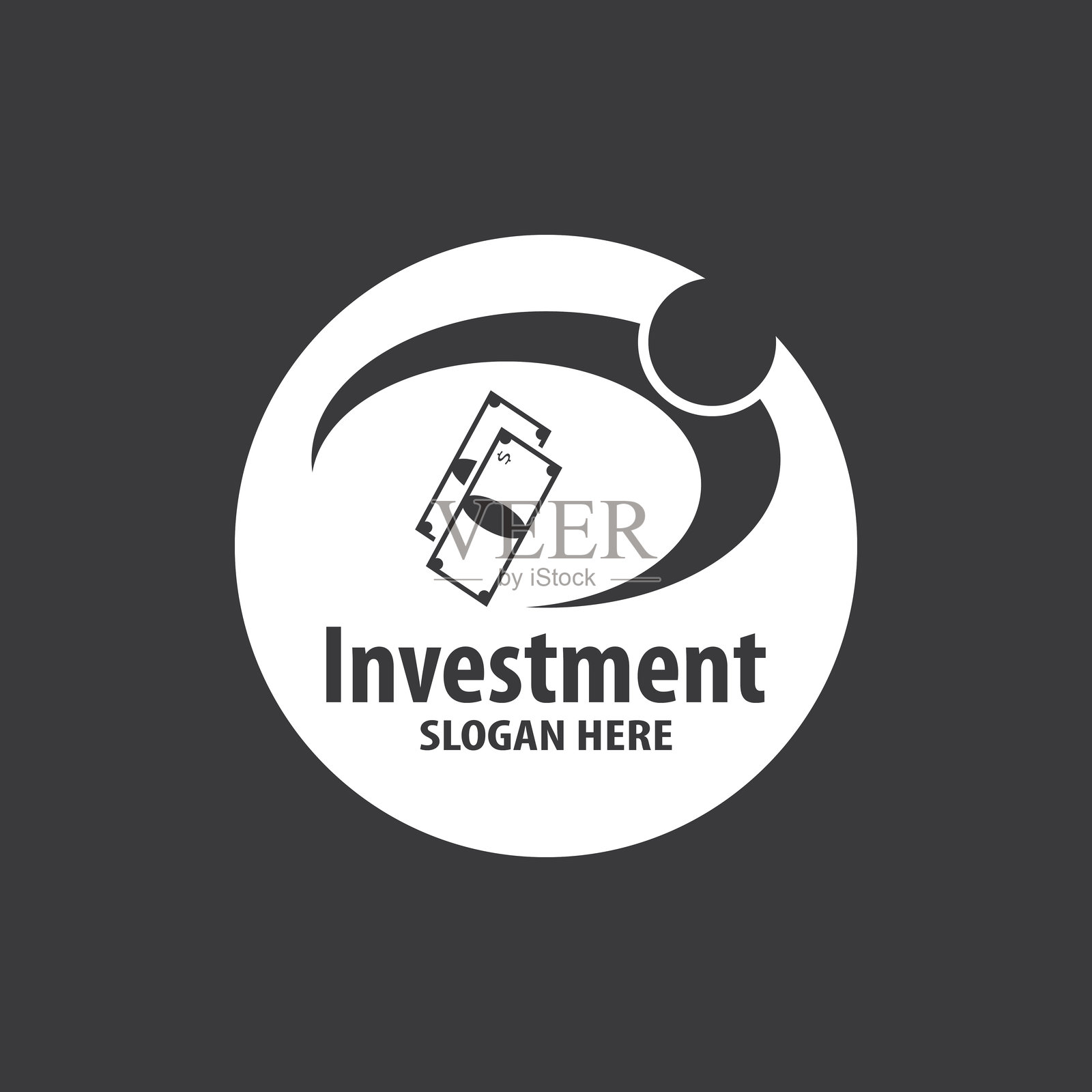 投资图标和符号模板插画图片素材