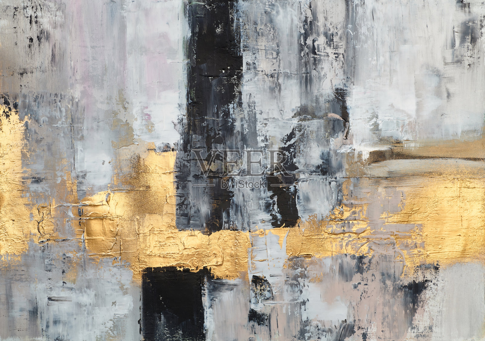 现代抽象画，具有大胆的线条和几何形状，完美为需要时尚和艺术焦点的空间增添现代感。插画图片素材