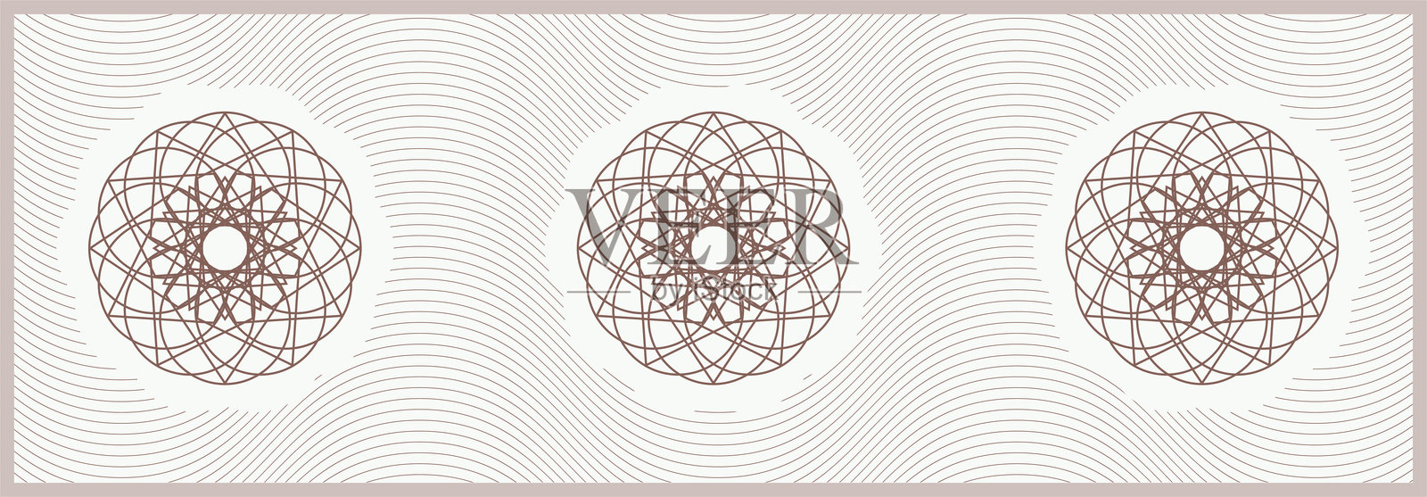 用于账单、文凭或证书的空白模板插画图片素材