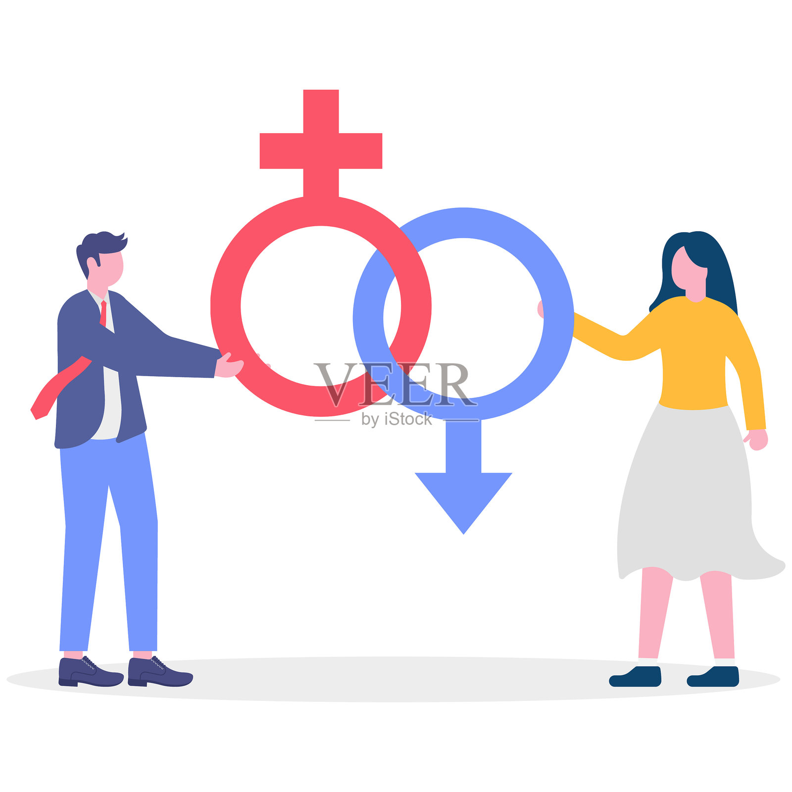 社交媒体插图，商业概念，网页设计插画图片素材