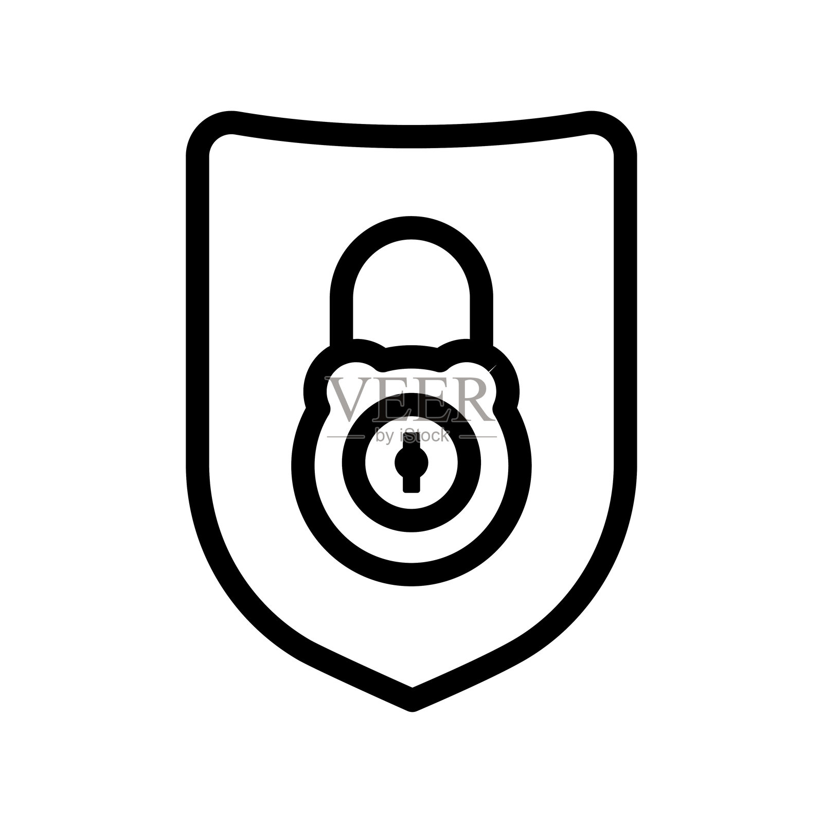 锁保护图标插画图片素材