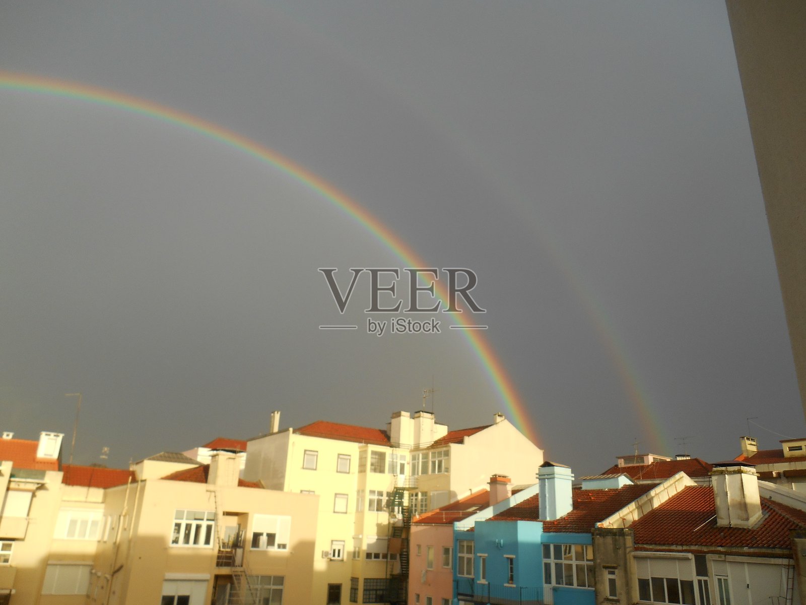 双彩虹照片摄影图片