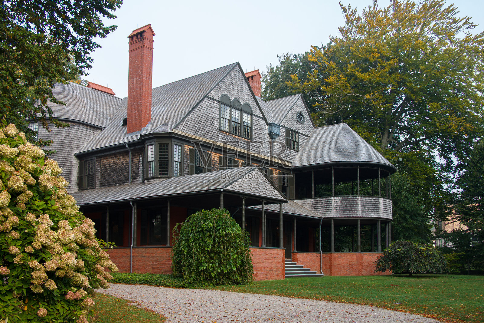艾萨克·贝尔住宅，位于美国罗德岛纽波特的历史木制豪宅照片摄影图片
