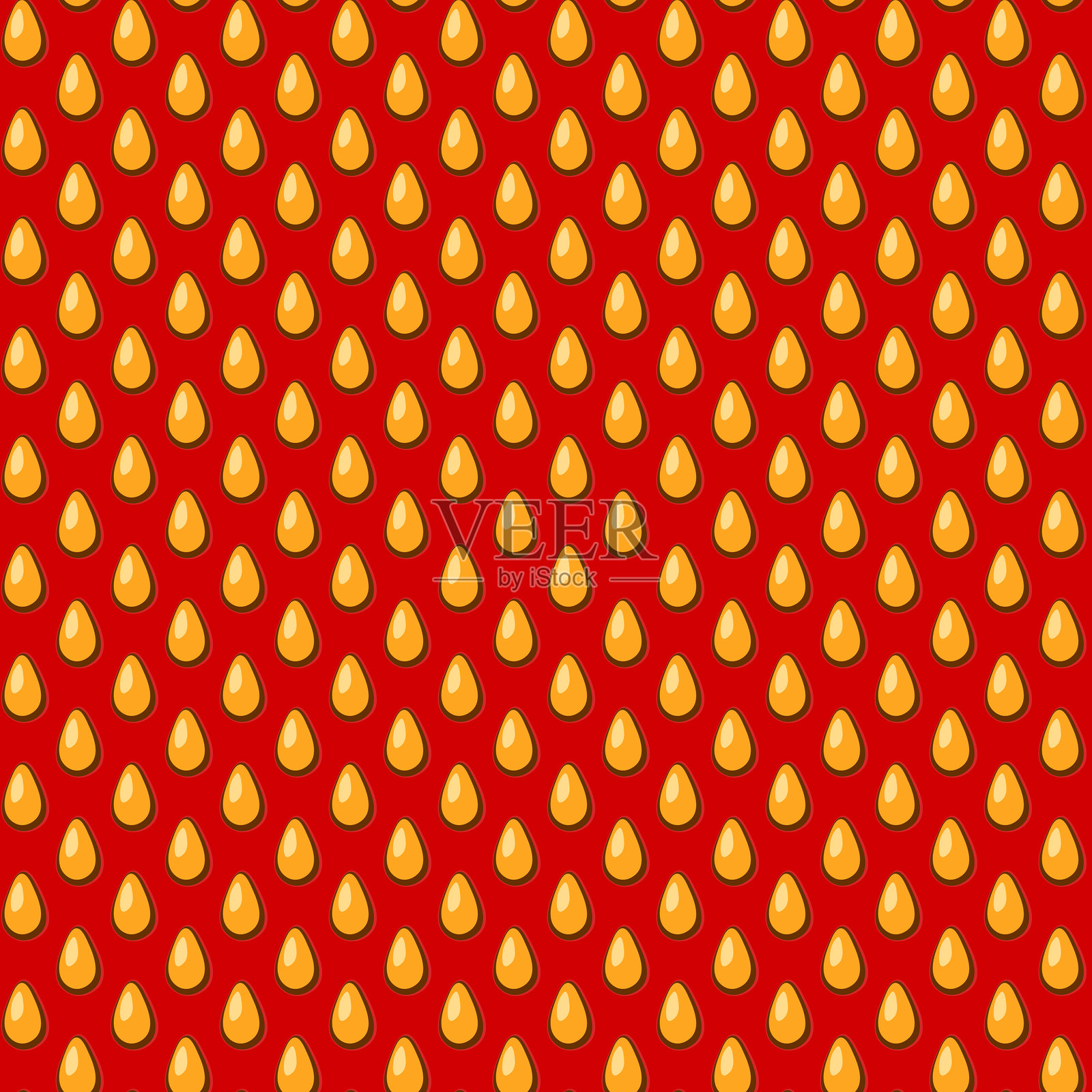 草莓纹理无缝图案，背景色彩丰富。天然美味的新鲜成熟水果。用于印刷、面料、纺织品、横幅及其他设计的矢量插图。食品概念插画图片素材