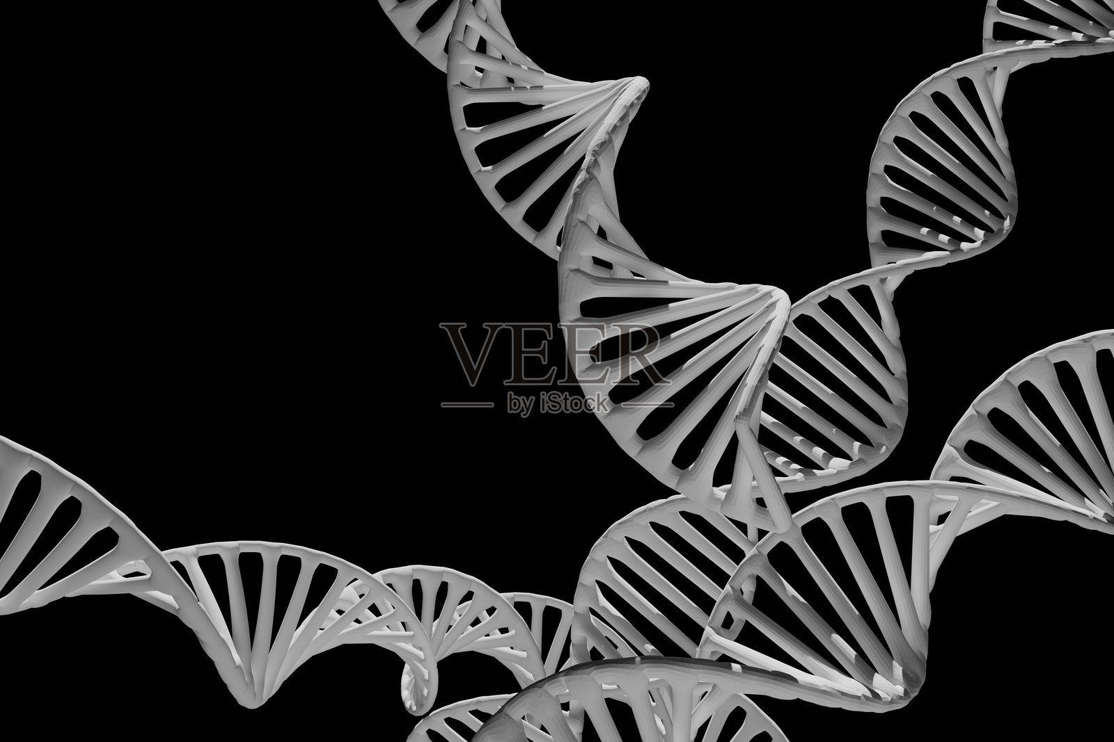 黑白DNA模型图像照片摄影图片