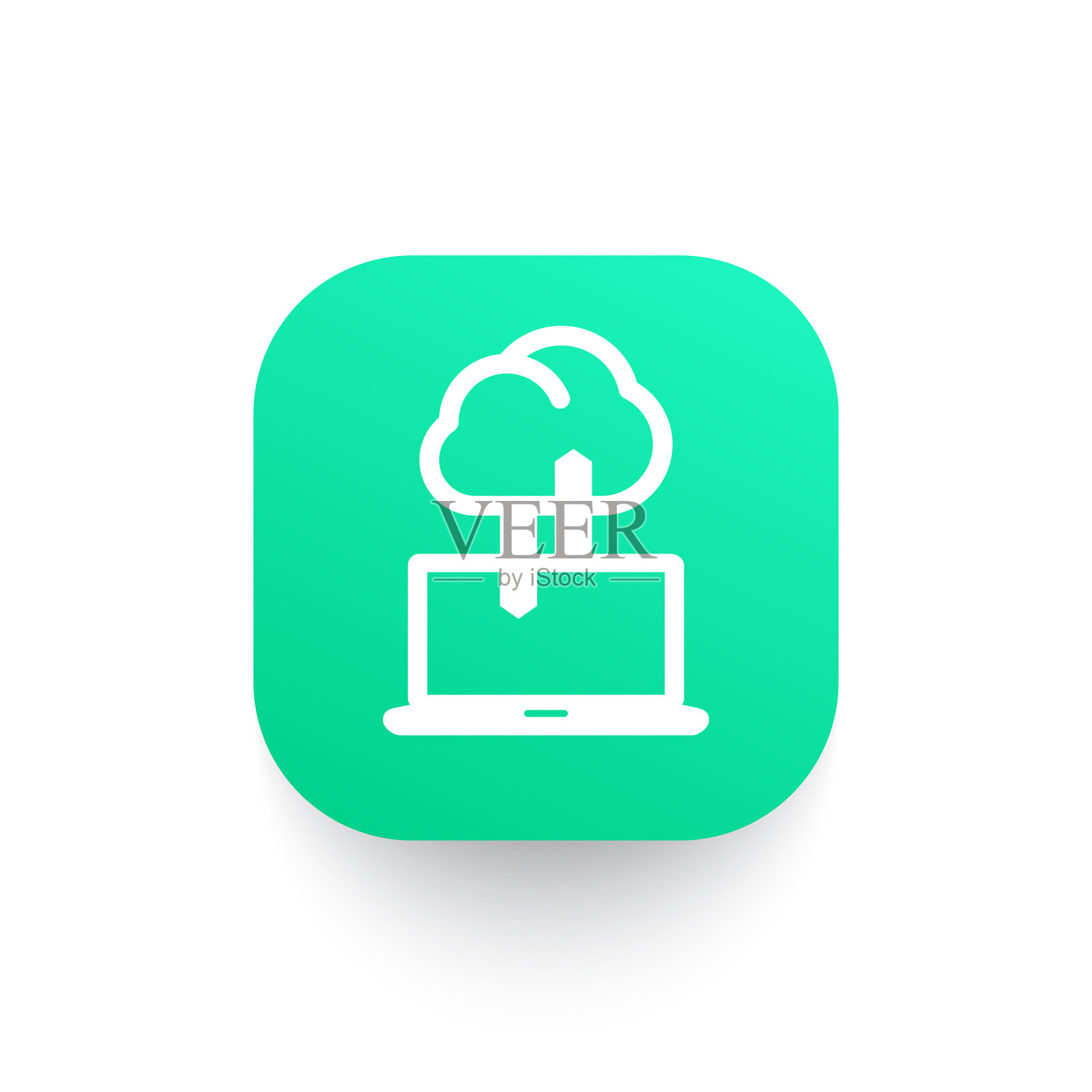 云同步图标，连接，同步标志插画图片素材