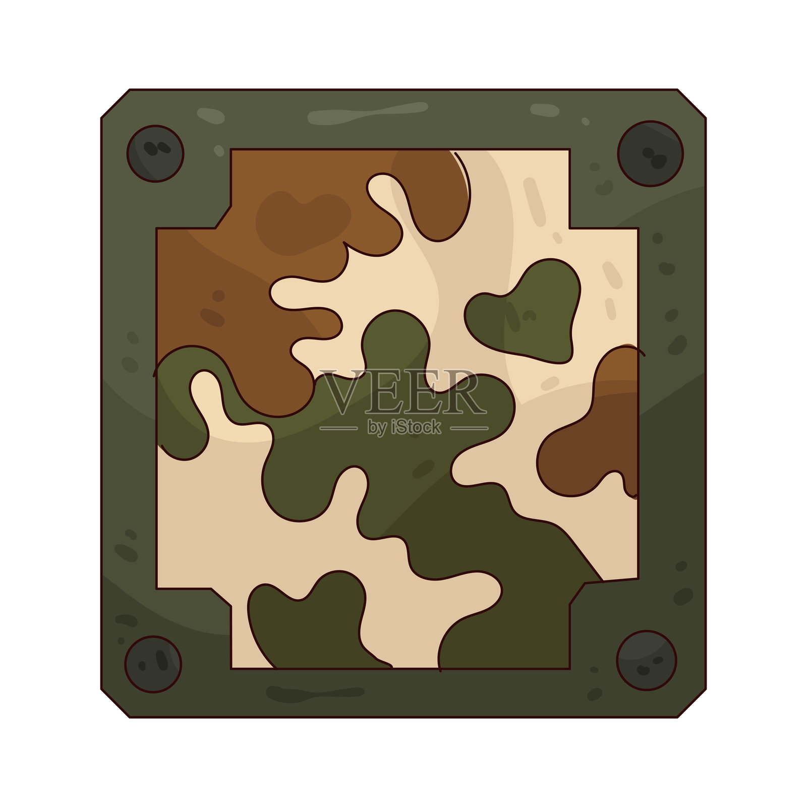 迷彩图案插画图片素材