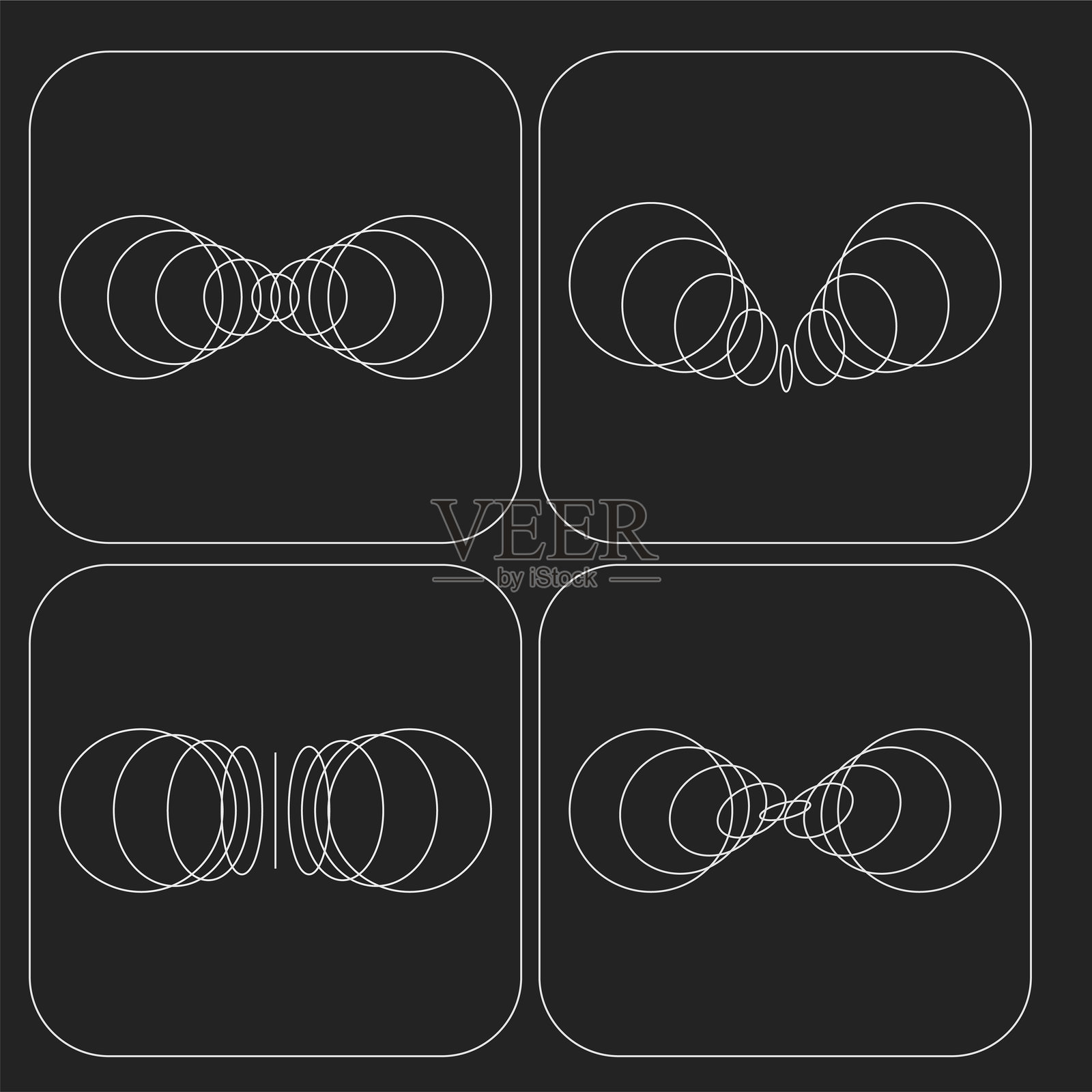 抽象环形设计图标元素背景插画图片素材