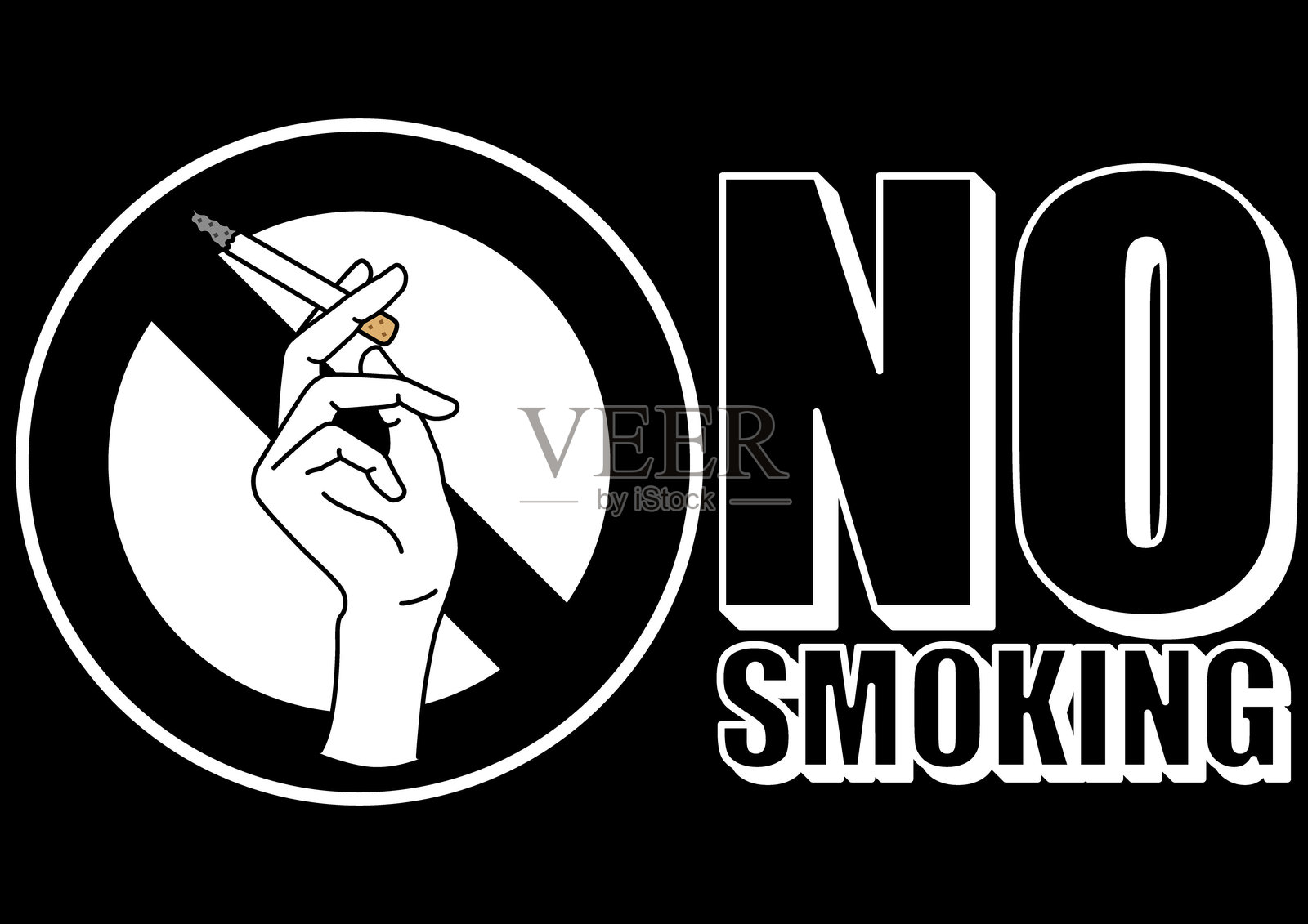 禁止吸烟的标志插图插画图片素材