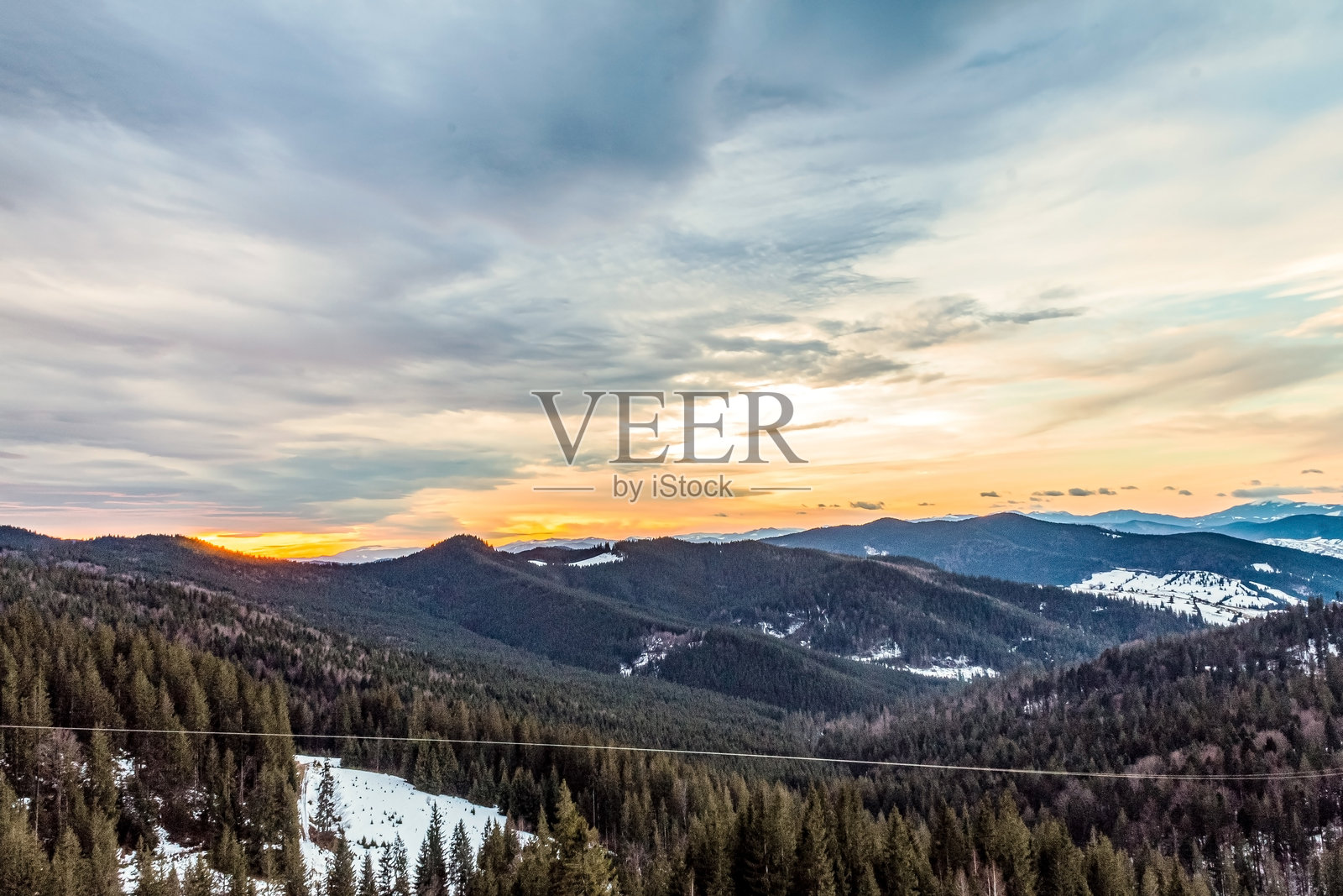 风景 - 森林 - 欧洲，罗马尼亚，苏恰瓦地区照片摄影图片