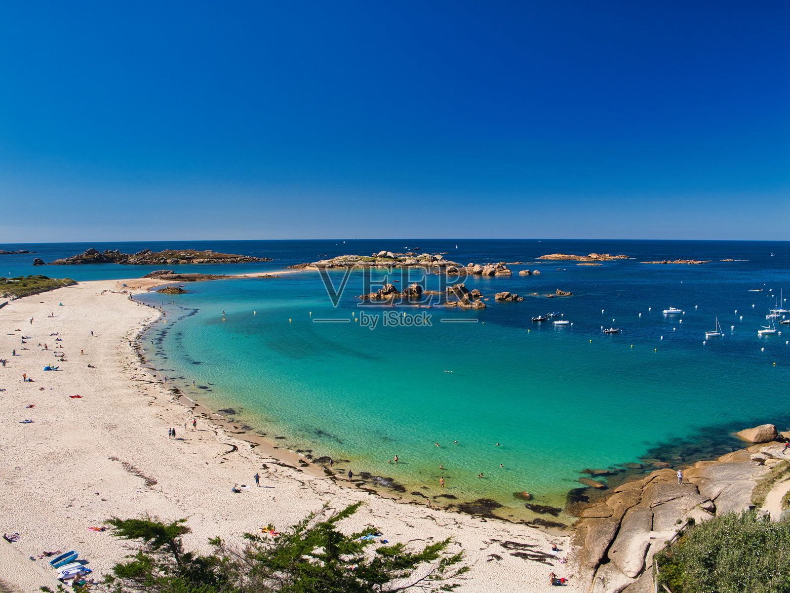 特雷加斯特尔海滩照片摄影图片