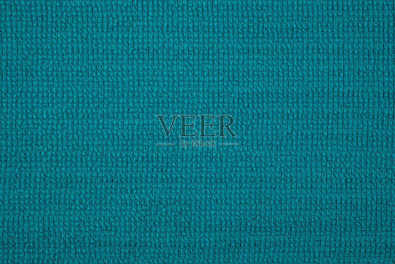 青绿色织物特写，作为背景的织物纹理。照片摄影图片