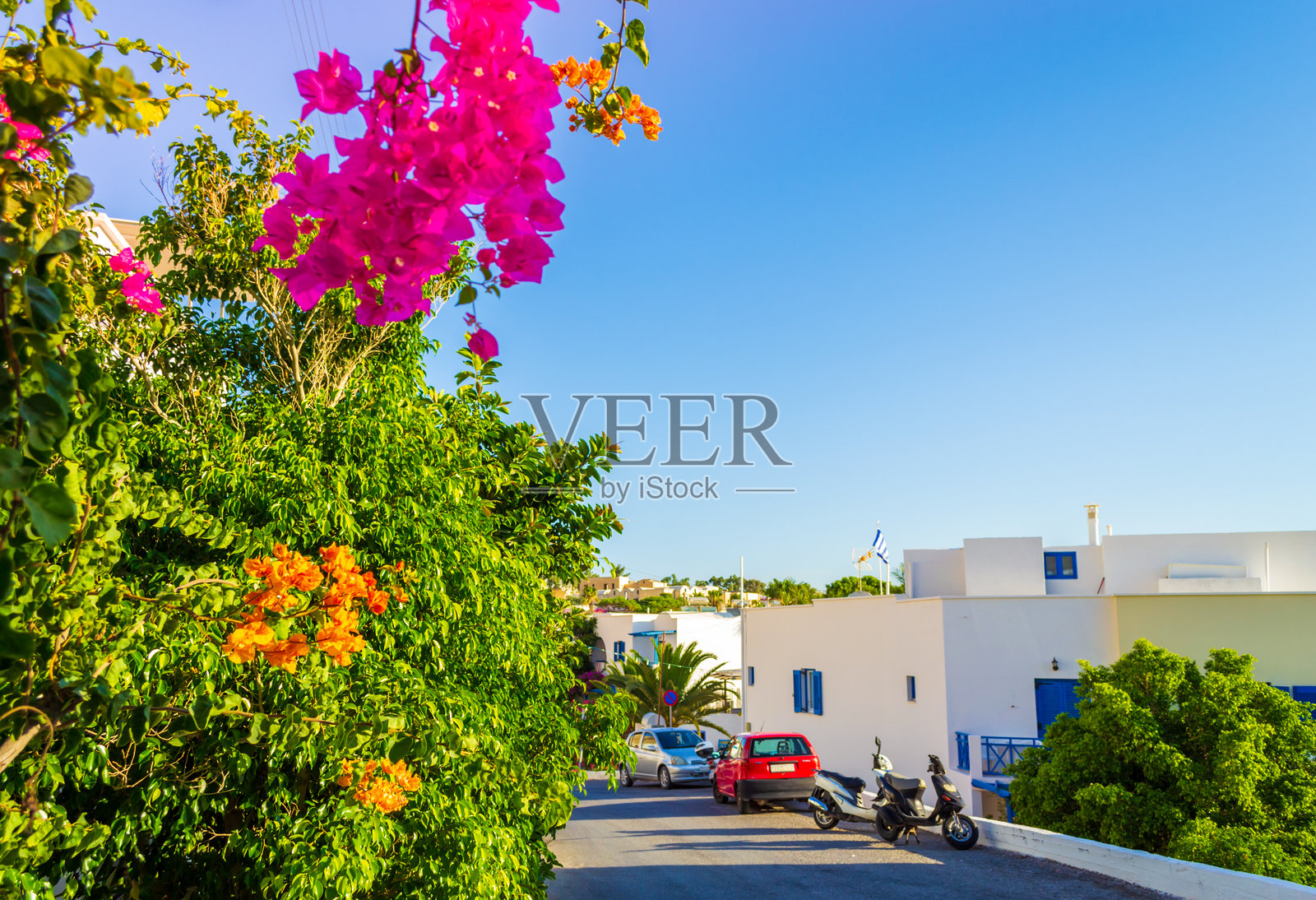 卡马里村和梅萨·冯诺的街景照片摄影图片