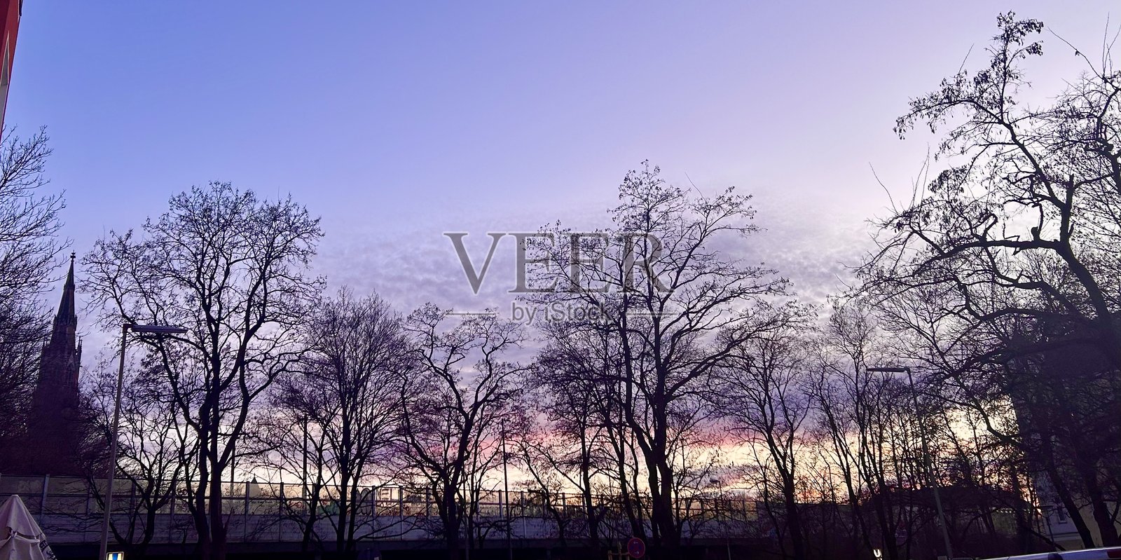 慕尼黑日落照片摄影图片