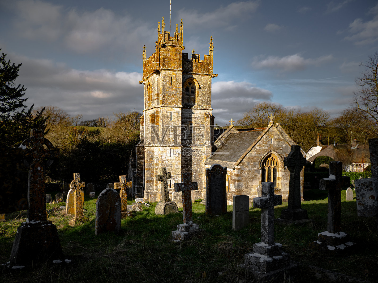 圣玛丽教堂，皮德尔欣顿照片摄影图片