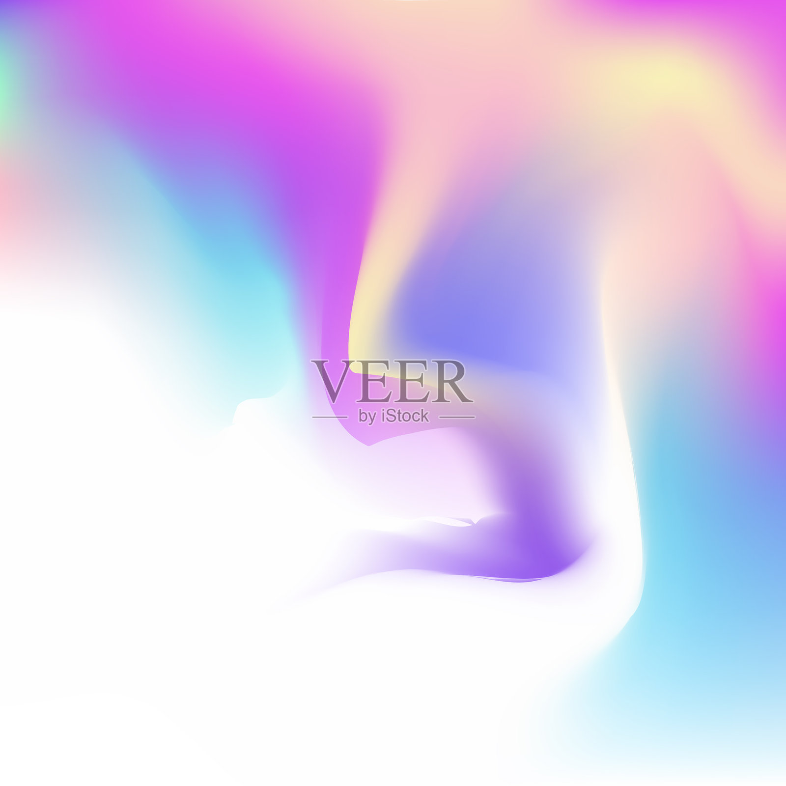 全息纹理。珍珠光泽背景。粉色闪亮渐变。幻想传单。柔和的全息邀请函。独角兽卡片。抽象渐变。霓虹横幅。紫色全息纹理。插画图片素材