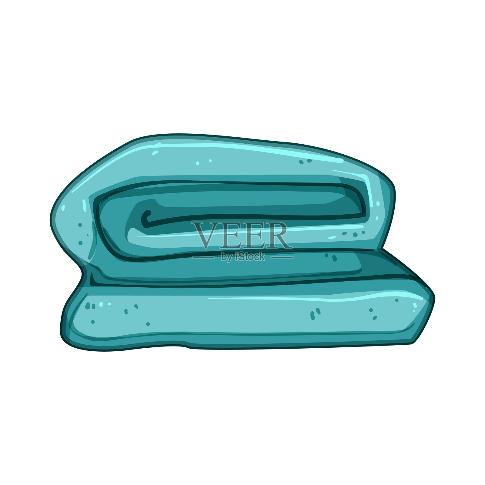 毛绒投掷毯卡通矢量插图插画图片素材