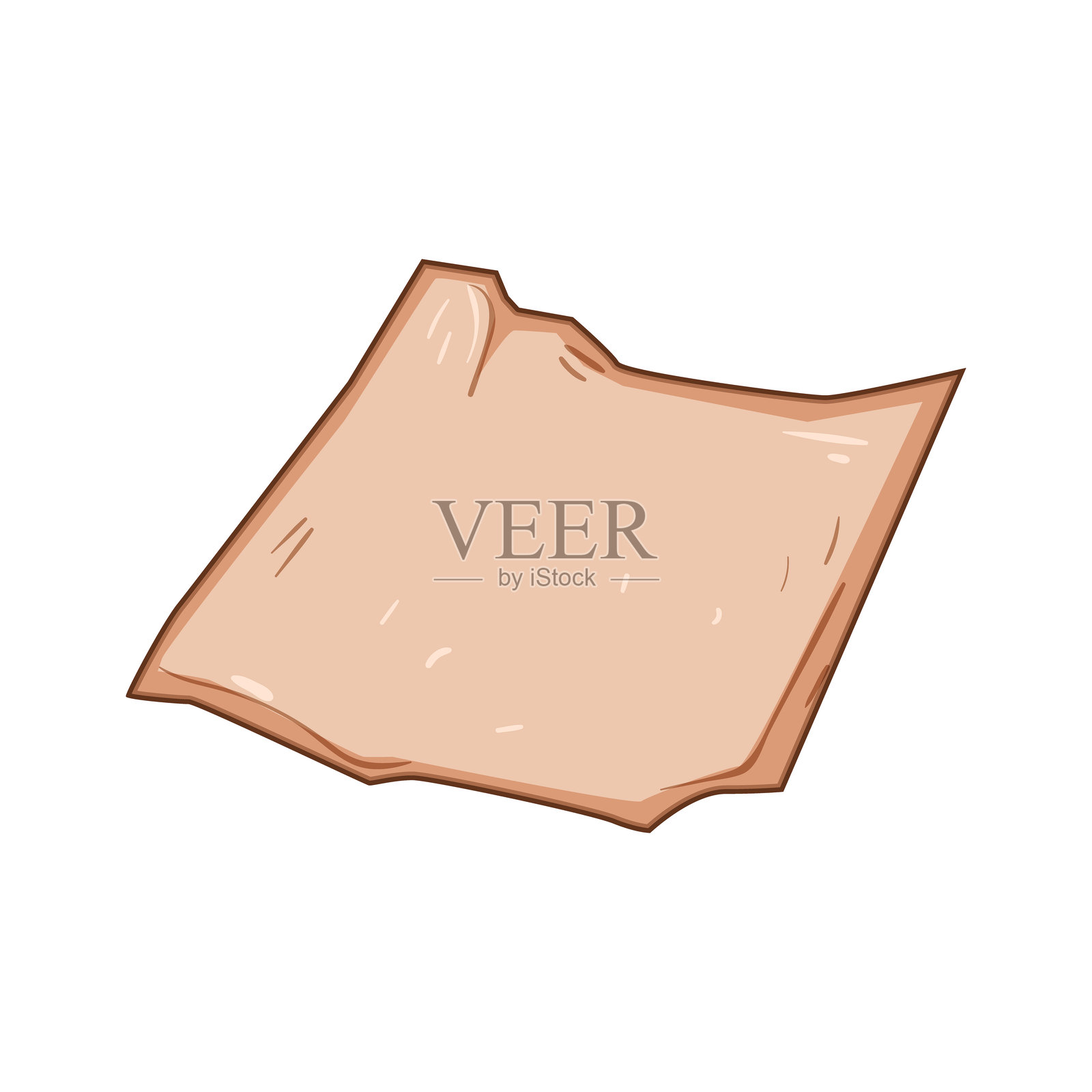 不粘烘焙纸卡通矢量插图插画图片素材