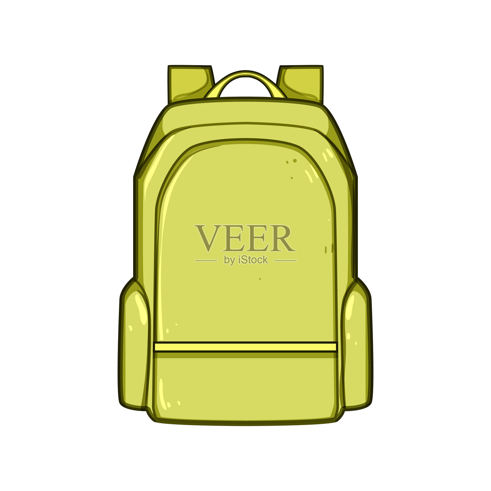 旅行背包卡通矢量插图插画图片素材