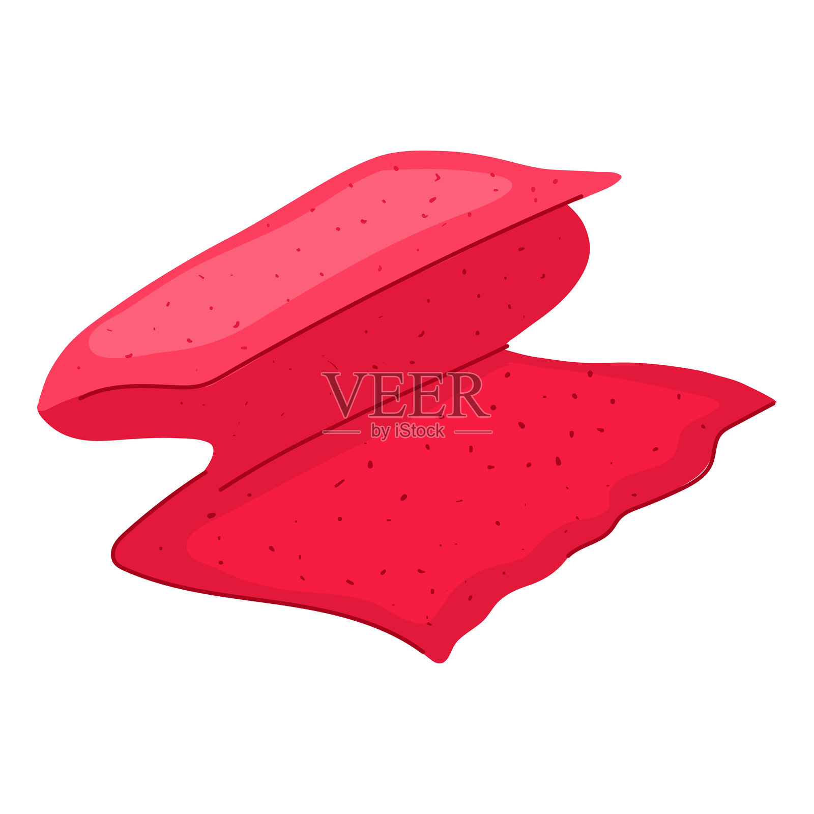 抗菌超细纤维毛巾卡通矢量插图插画图片素材