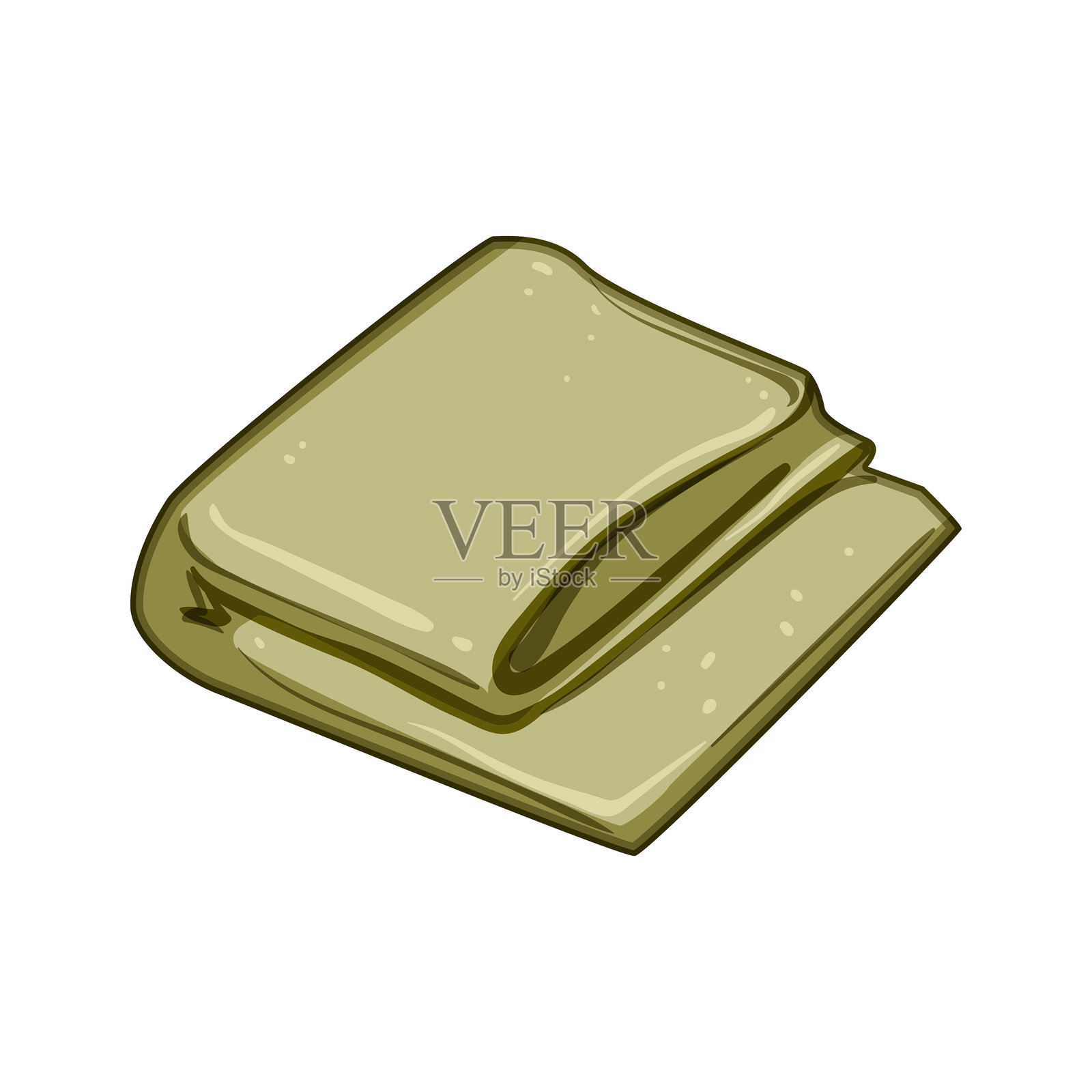 卡通风格的装饰性投掷毛毯矢量插图插画图片素材