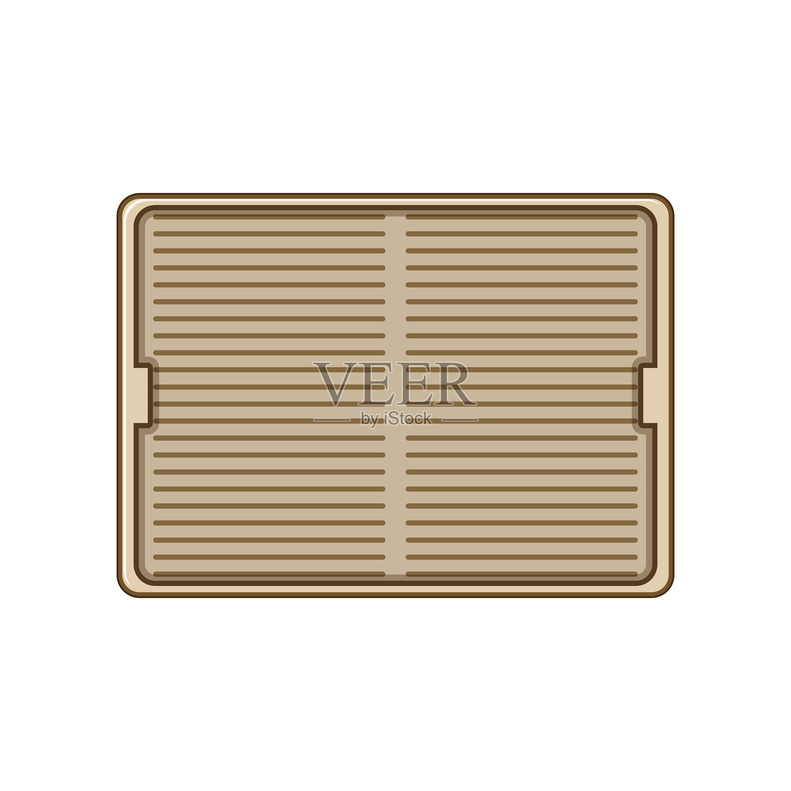 颈部硅胶烘焙垫卡通矢量插图插画图片素材