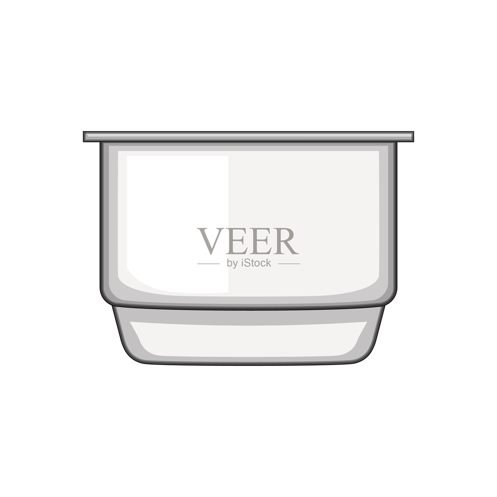 品牌酸奶容器卡通矢量插图插画图片素材