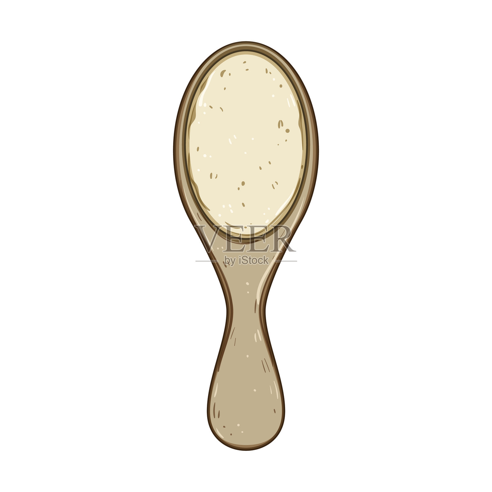 软毛婴儿刷卡通矢量插图插画图片素材