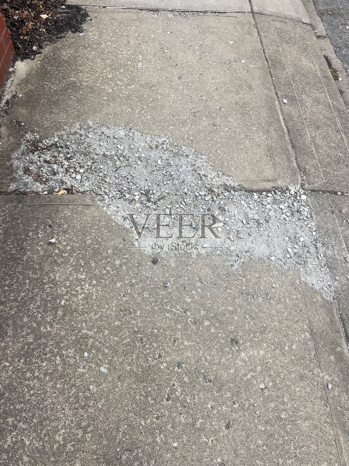 破损的人行道照片摄影图片