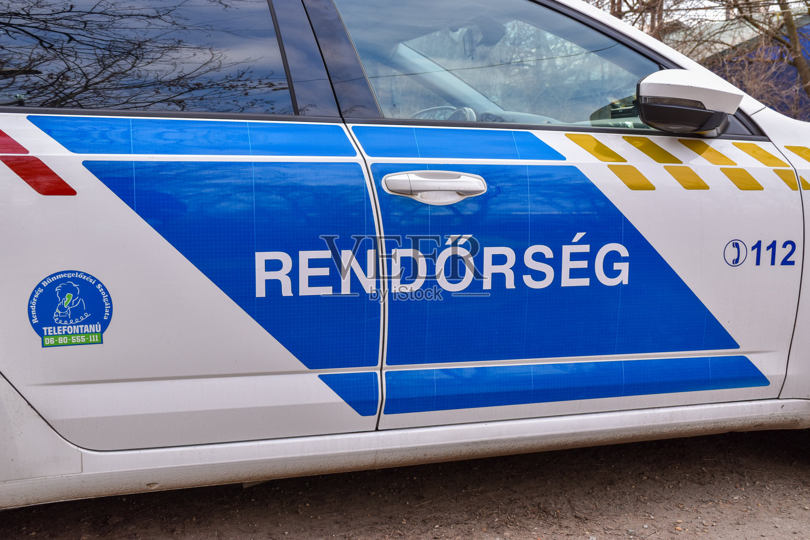 匈牙利警车照片摄影图片