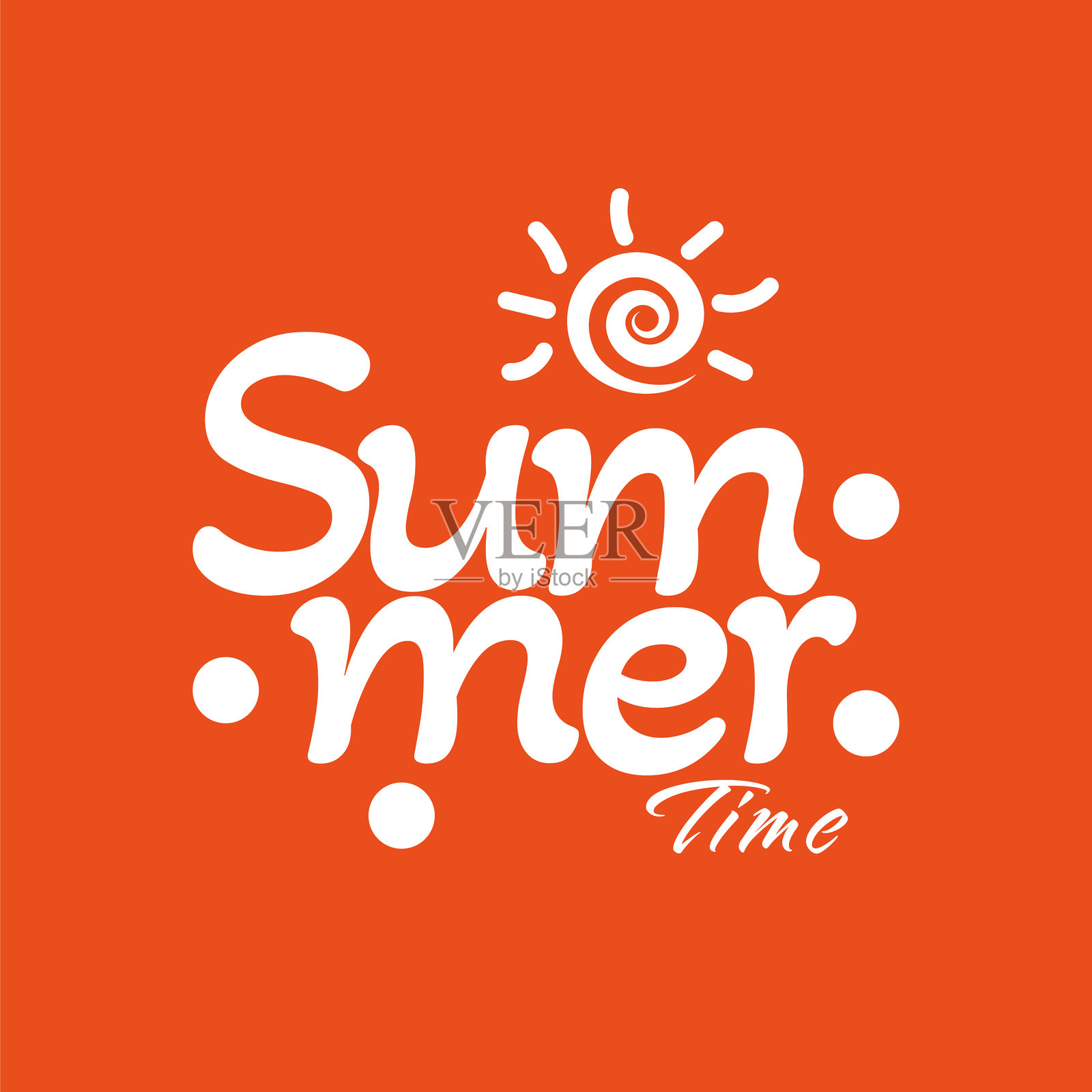 夏季时光文字插图插画图片素材