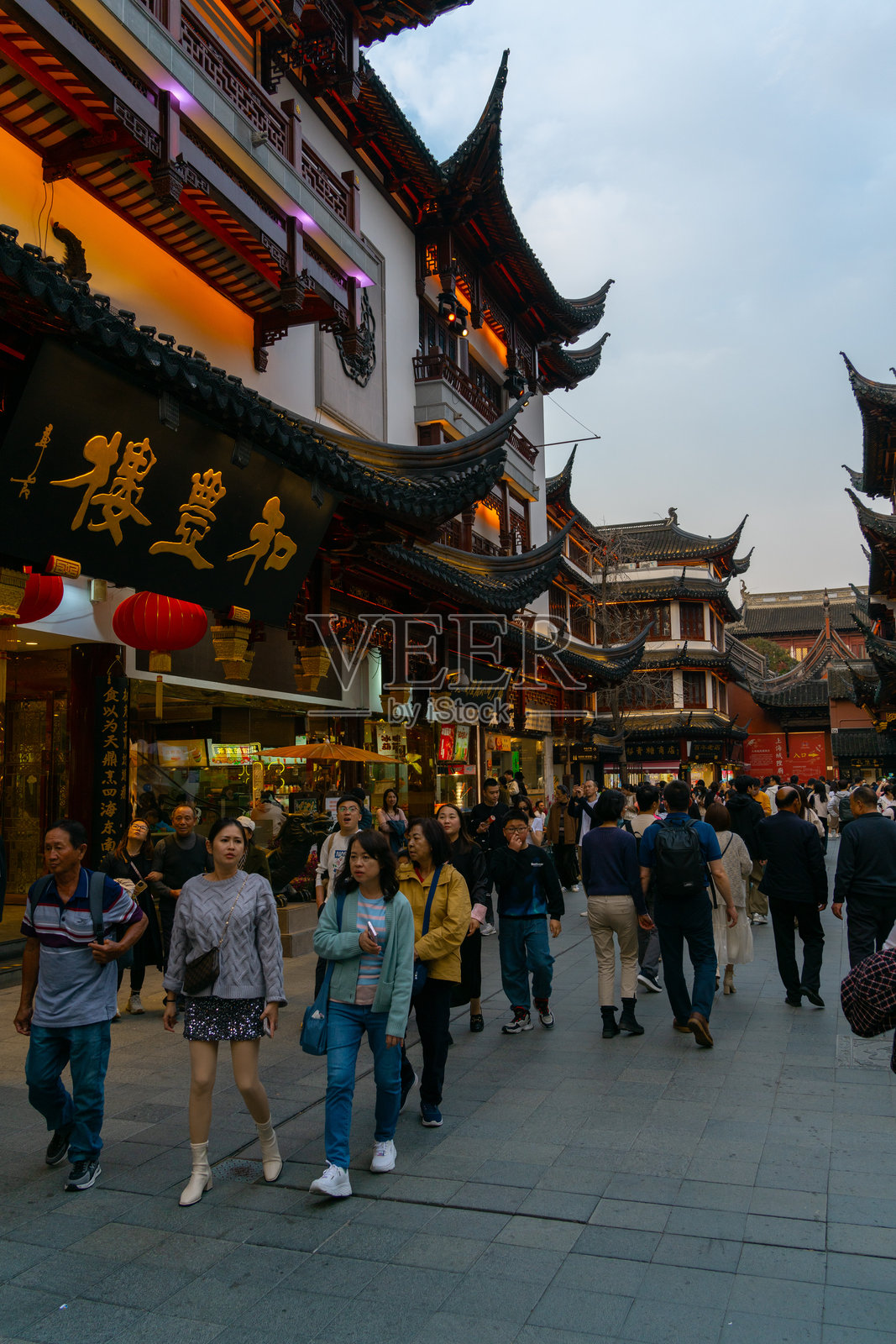 上海豫园夜景照片摄影图片