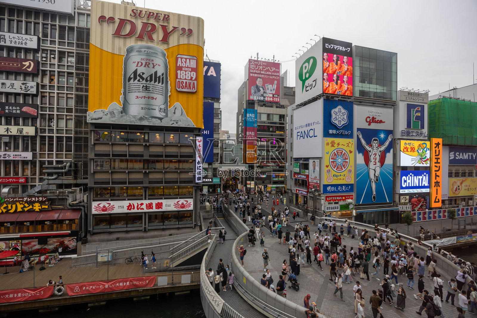 日本大阪的道顿堀照片摄影图片