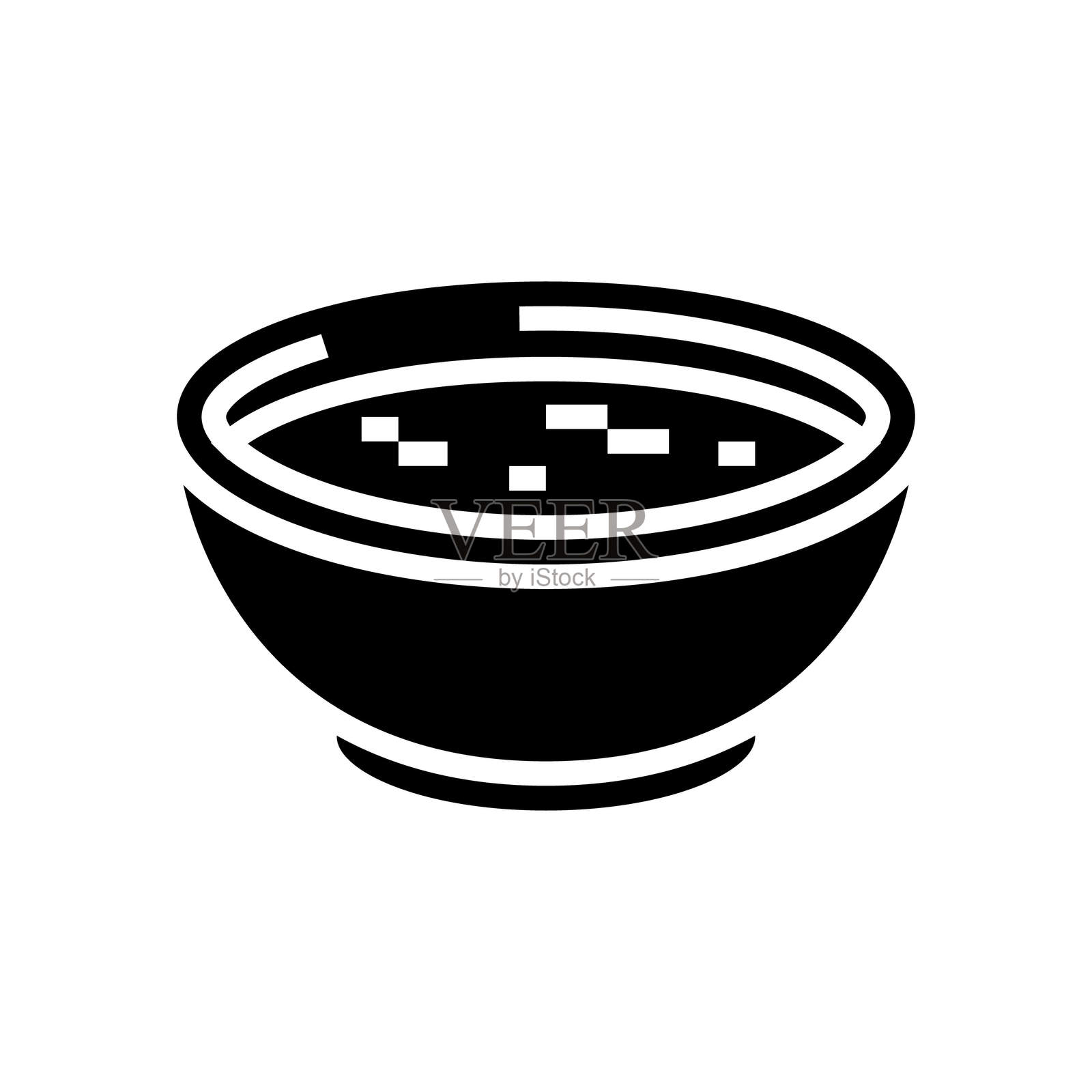 汤碗 餐饮 饮料 图标 矢量插图插画图片素材