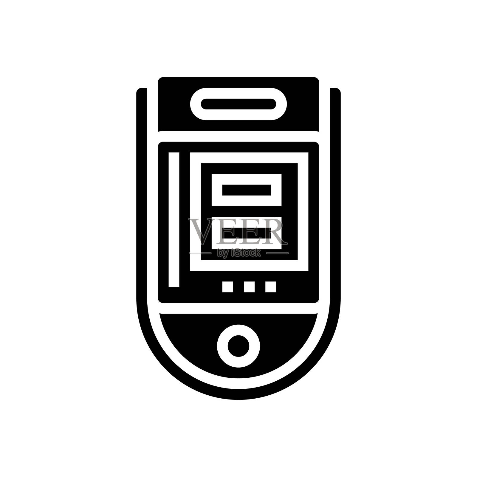 氧饱和度显示健身科技图标矢量插图插画图片素材