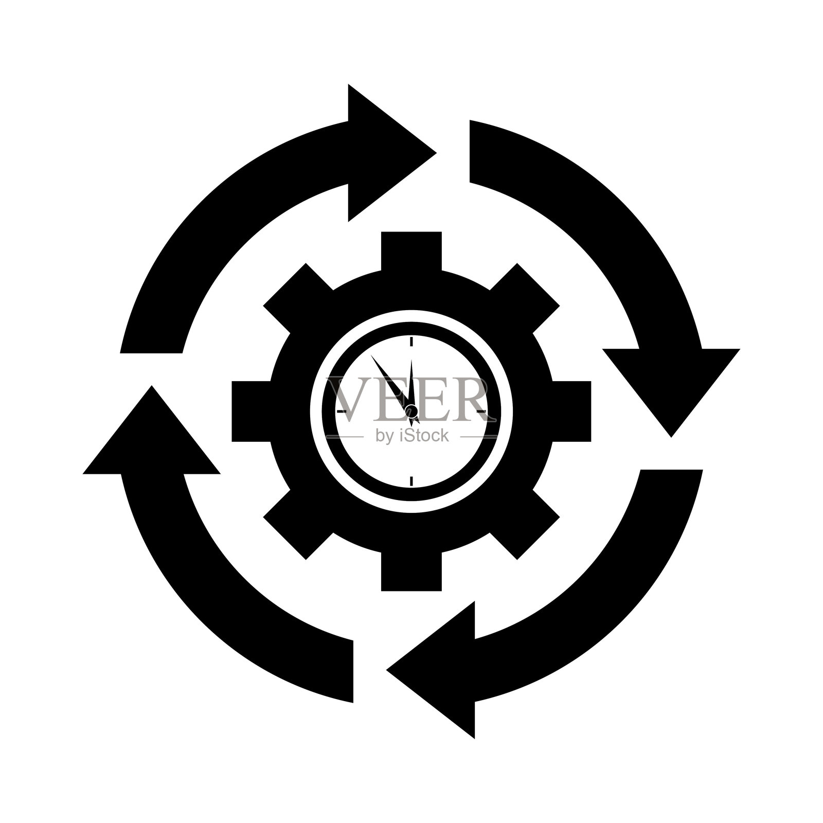 流程效率图标插画图片素材