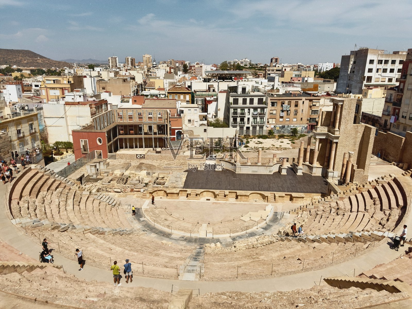 卡塔赫纳(西班牙)的罗马探索照片摄影图片