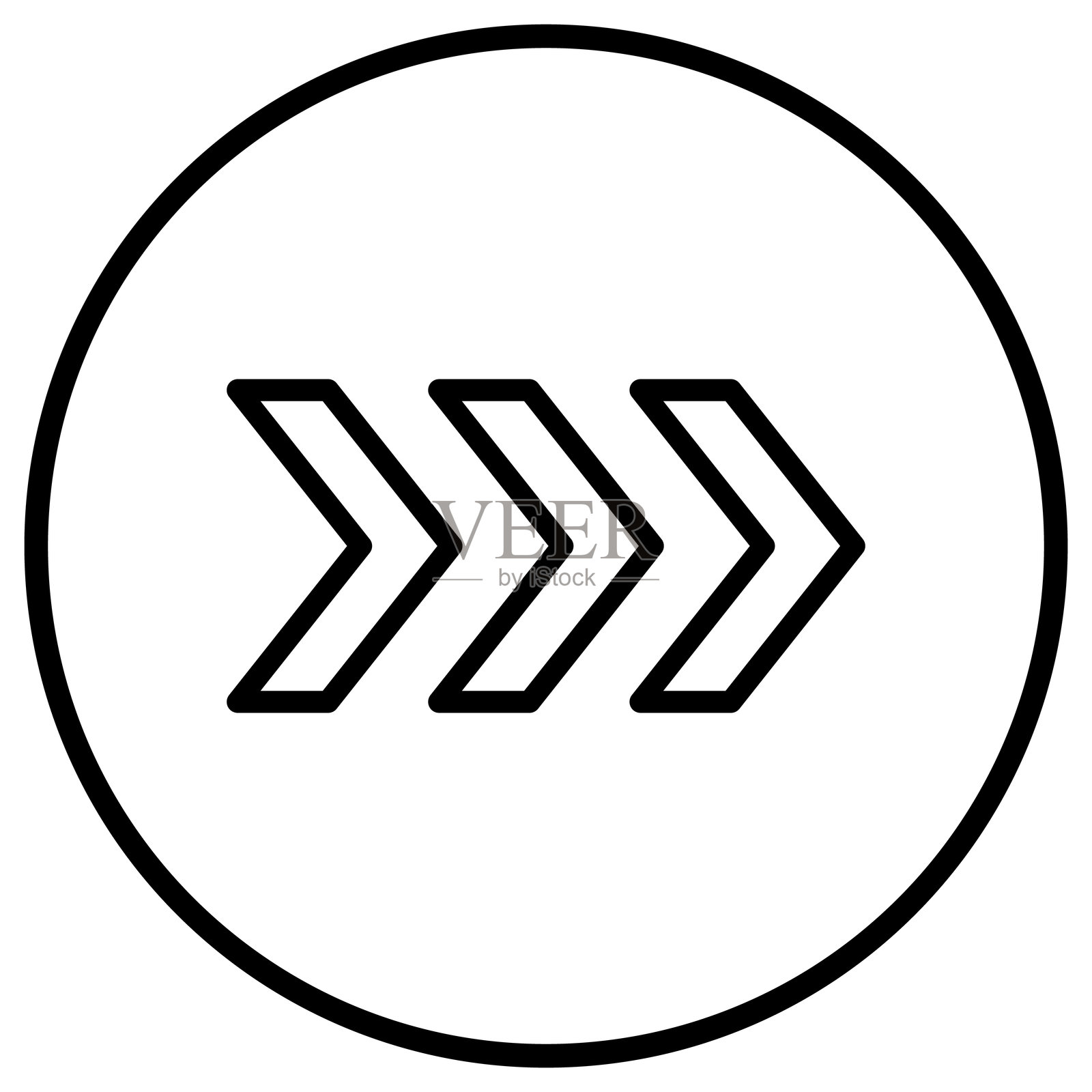 快进矢量图标设计插图插画图片素材