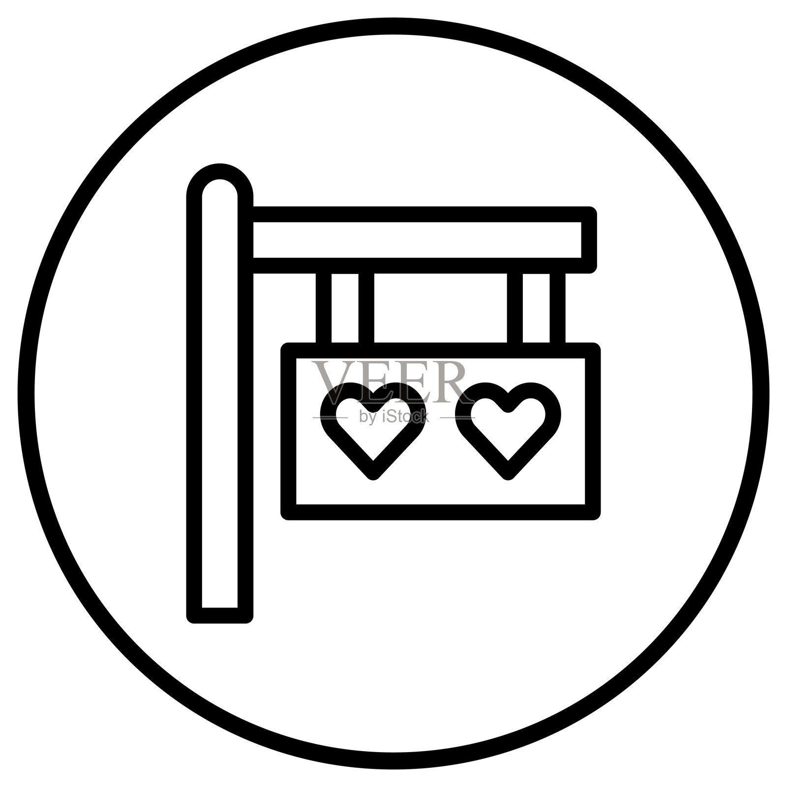 婚礼标志矢量图标设计插图插画图片素材