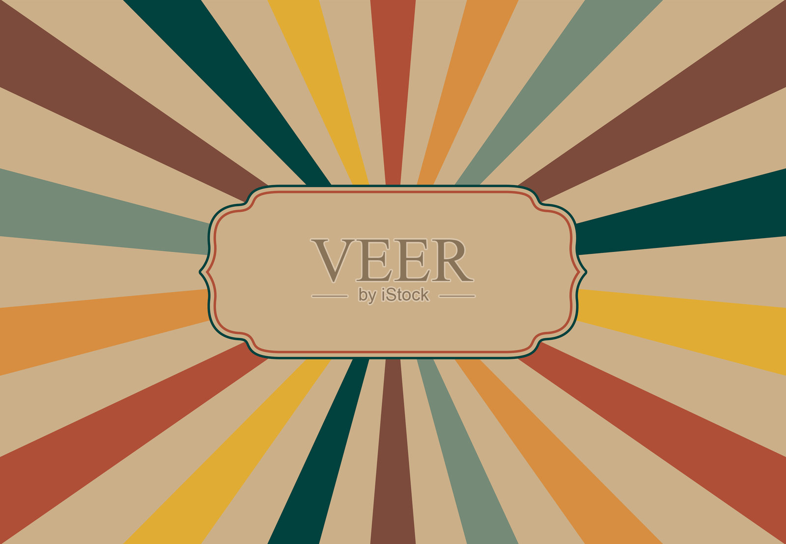 从中心发出的背景光线插画图片素材