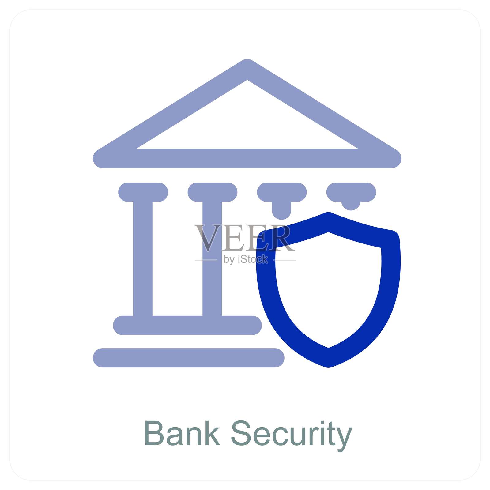 银行安全插画图片素材