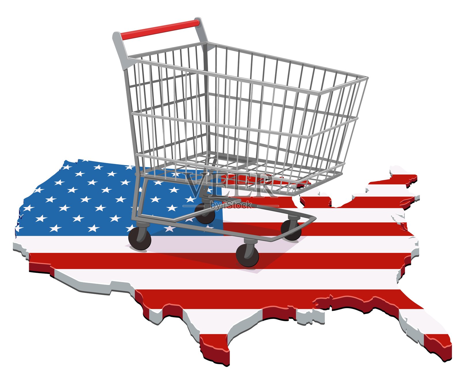 美国消费插画图片素材