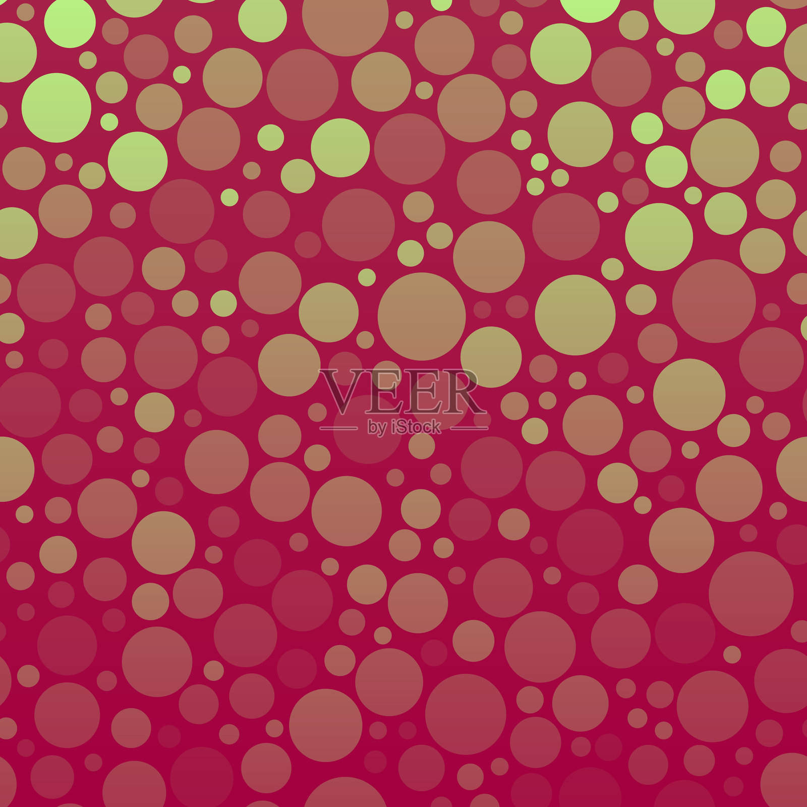 红色渐变圆形的抽象几何背景插画图片素材