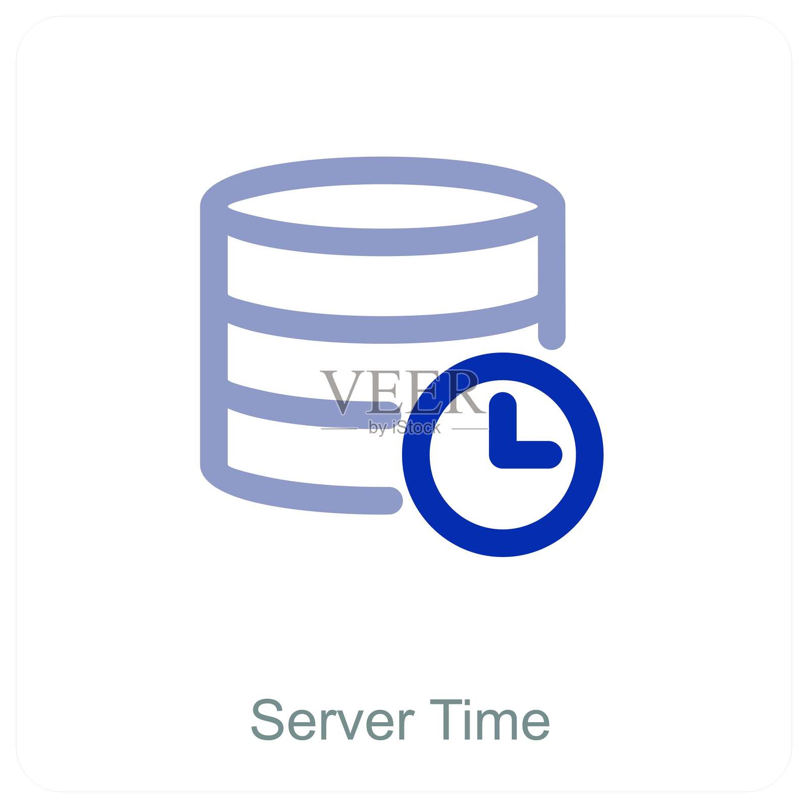 服务器时间插画图片素材