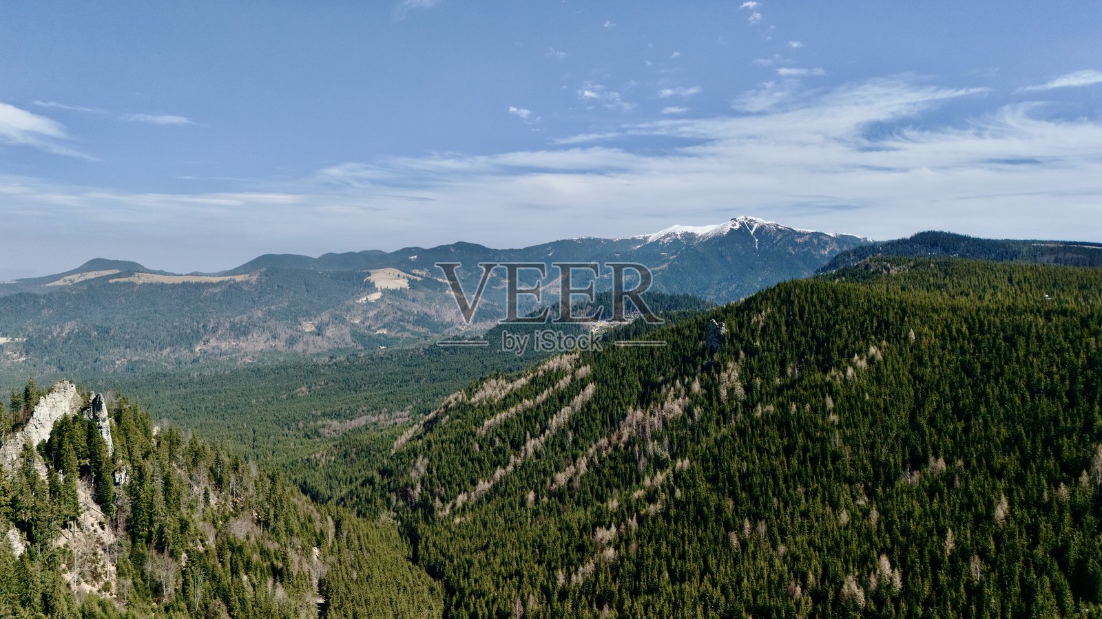 山脉与天空的美丽景色照片摄影图片