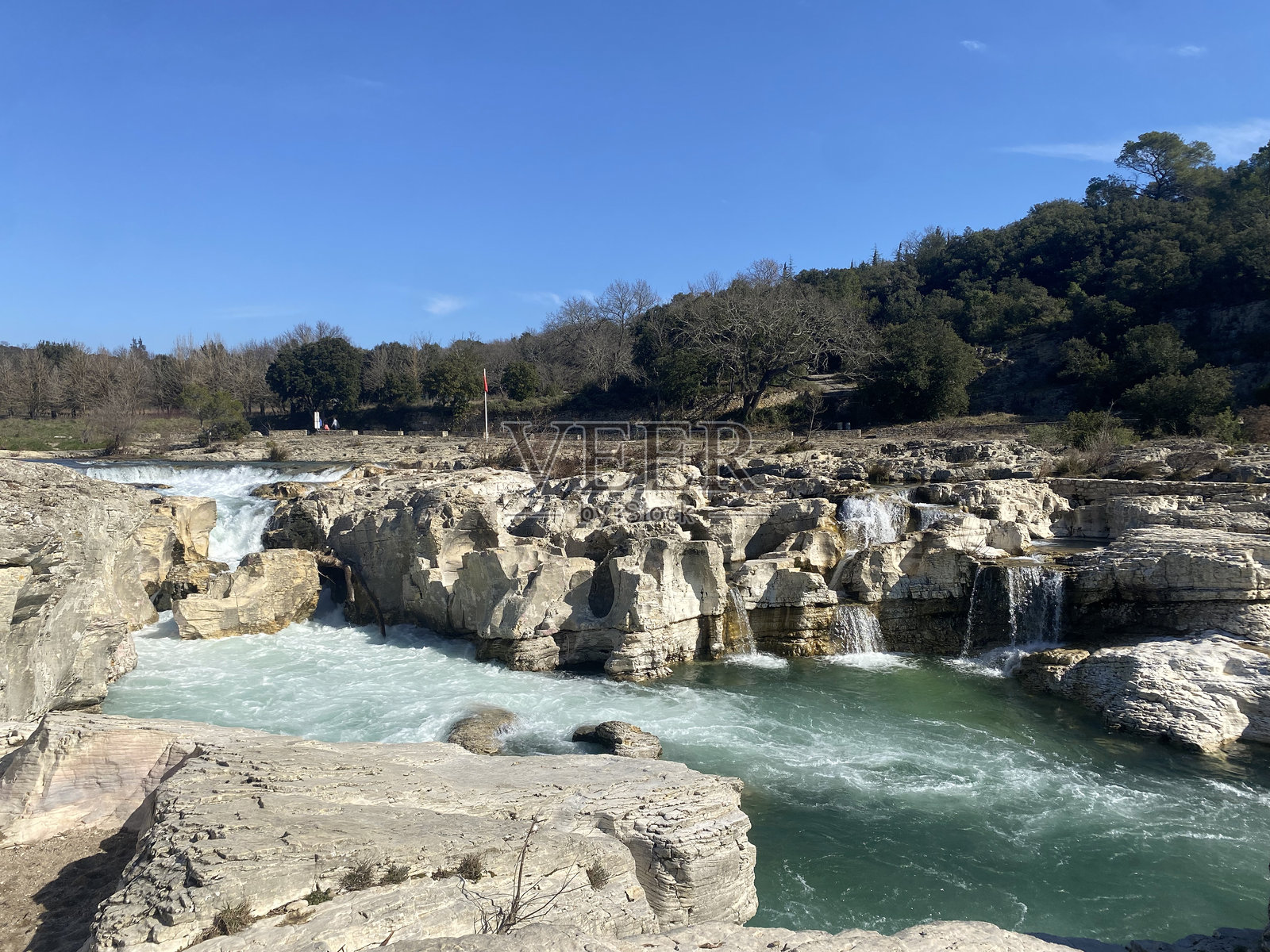 法国南部的索特达瀑布照片摄影图片