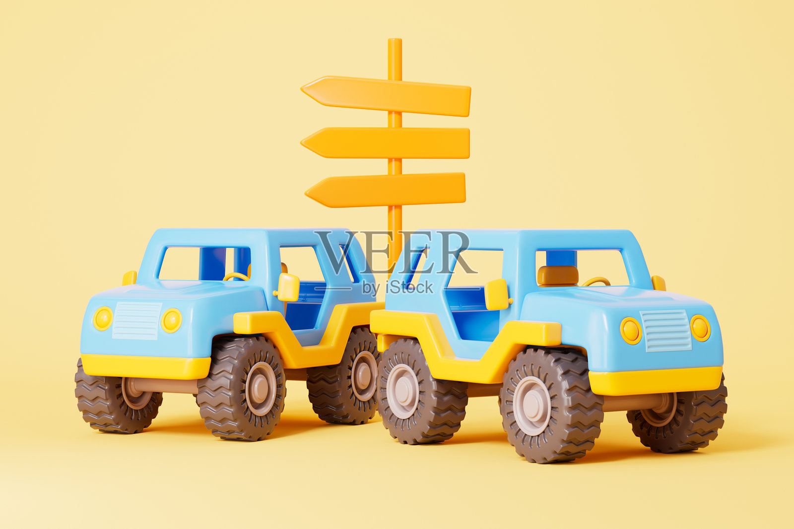 3D渲染的越野车旅行标题照片摄影图片