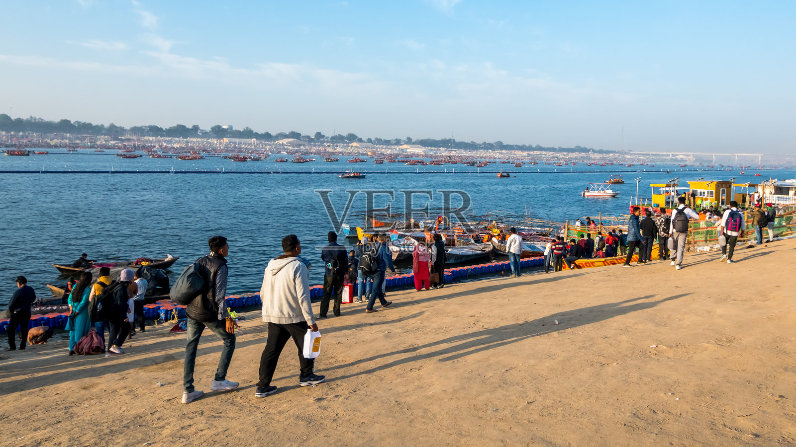 印度北方邦普拉亚格拉杰的摩哈库姆布或摩哈库姆布梅拉照片摄影图片